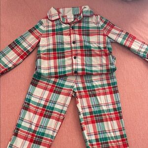 Cat & Jack Plaid Pajama Set - Red, Green, White